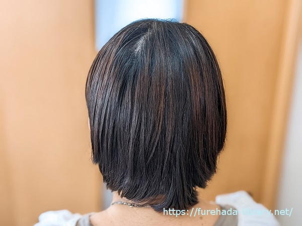 satomiシャンプー・トリートメント使用後の髪