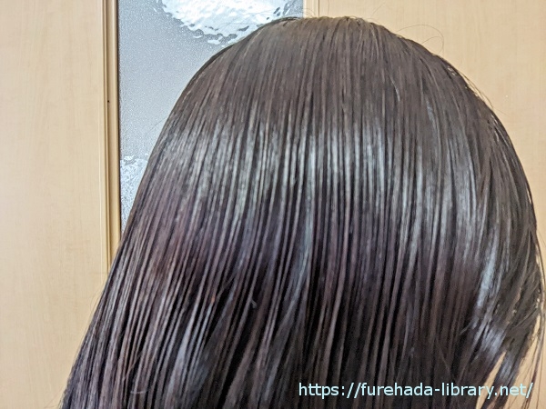 ルーティースタイリングオイル使用後の髪