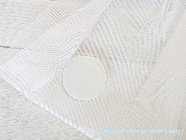 クリアソープバーと泡立てネット