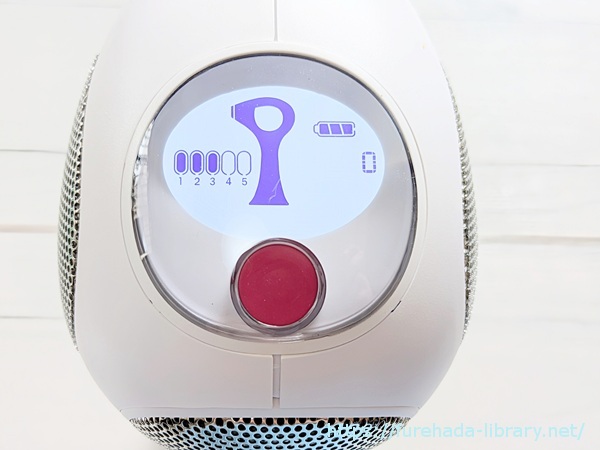 家庭用レーザー脱毛器　トリア4X　カウンターで照射数がわかる